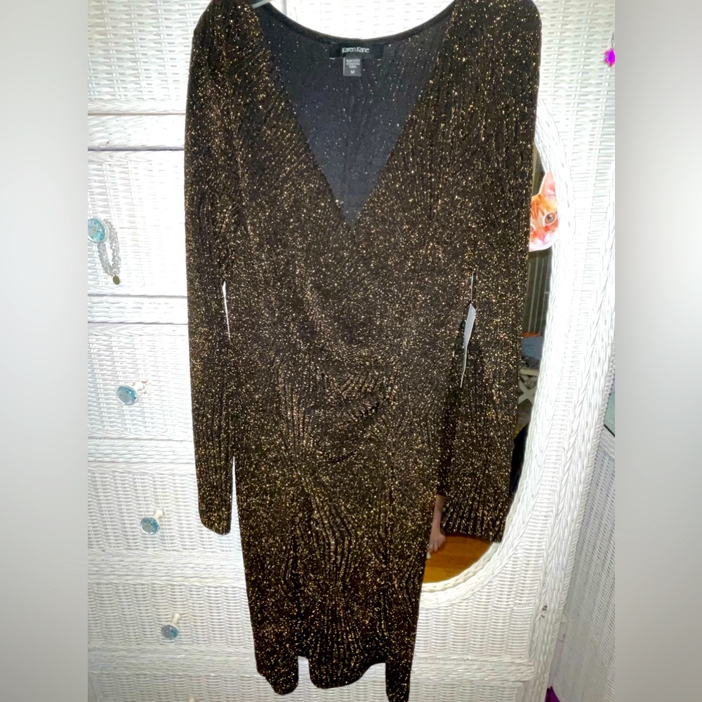 Karen Kane faux wrap dress NWT M